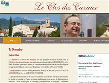 Tablet Screenshot of closdescazaux.fr